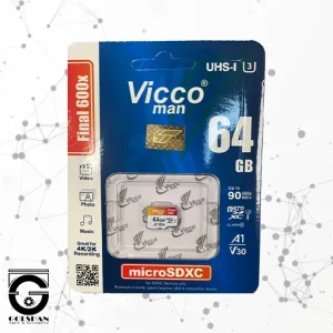 رم میکرو 64 گیگابایت VICCO UHS-I U3 با سرعت خواندن 90 مگابایت بر ثانیه | گارانتی مادامالعمر